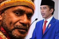 Tokoh Separatis Papua Benny Wenda dan Presiden RI Jokowi