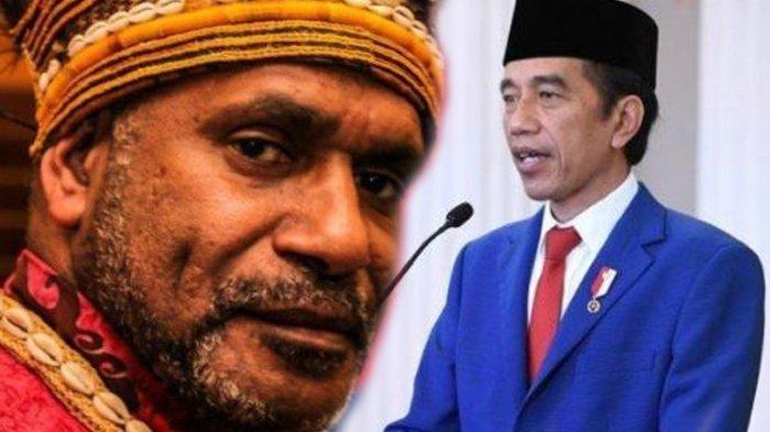 Tokoh Separatis Papua Benny Wenda dan Presiden RI Jokowi