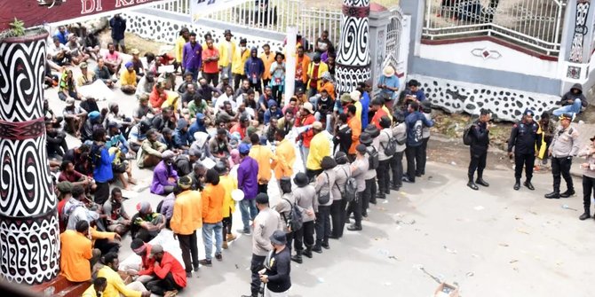 Demo Penolakan KTT G20 di Jayapura