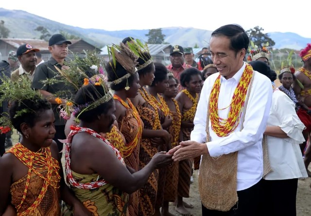 Presiden Joko Widodo saat Berkunjung ke Papua