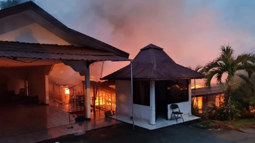 Kebakaran di Rumah Dinas Kapolda Papua