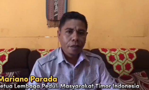 Ketua Lembaga Peduli Masyarakat Timor Indonesia, Mariano Parada 